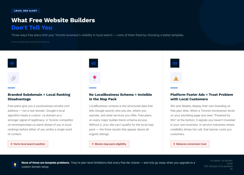 What Free Website Builders Don't Tell Toronto Businesses