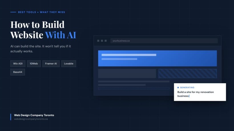 How to Build Website With AI (Best Tools + What They Miss)
